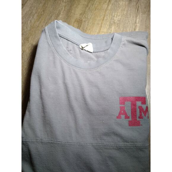 Vintage Press Box Texas A&M Aggies Long Sleeve Puff Print T Shirt Size Medium - Picture 5 of 5